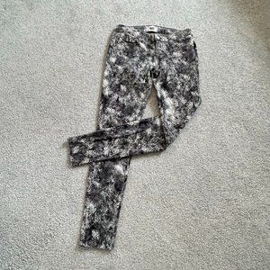 Paige Verdugo Ultra Skinny Jeans in Gray/Black/White Print US29   - 1F1000